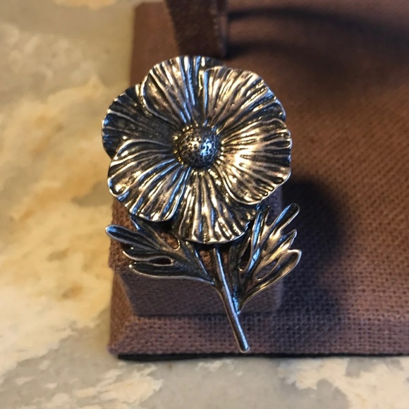Kabana Sterling Brooch - Picture 7 of 8